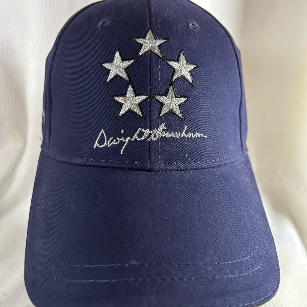 Dwight D. Eisenhower with stars navy blue color baseball cap.